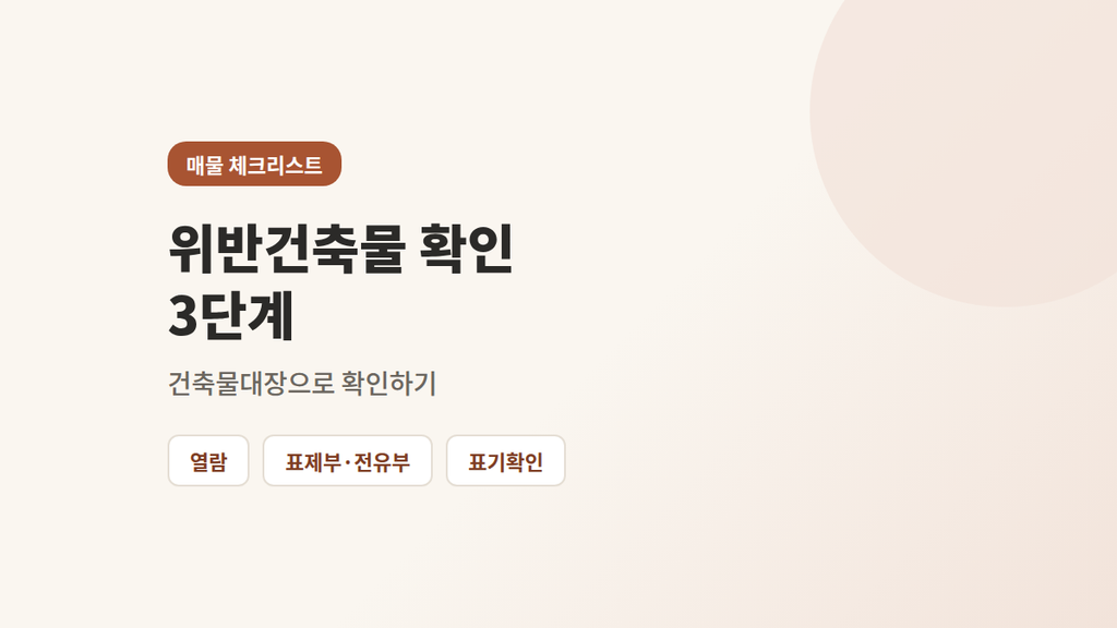 위반건축물 확인
