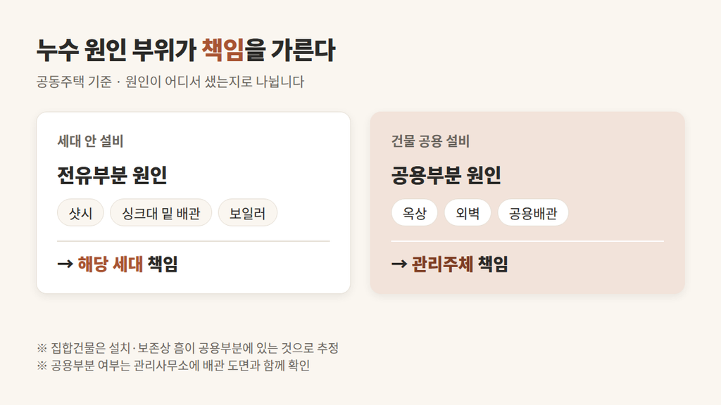 아랫집 누수