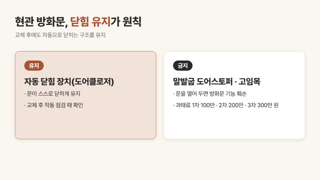 아파트 현관문 교체