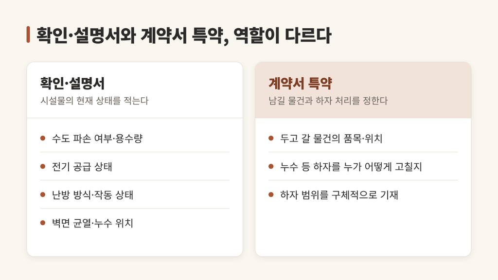 매매 계약 시설물
