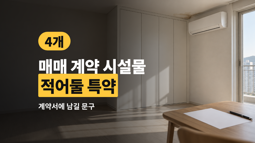 매매 계약 시설물